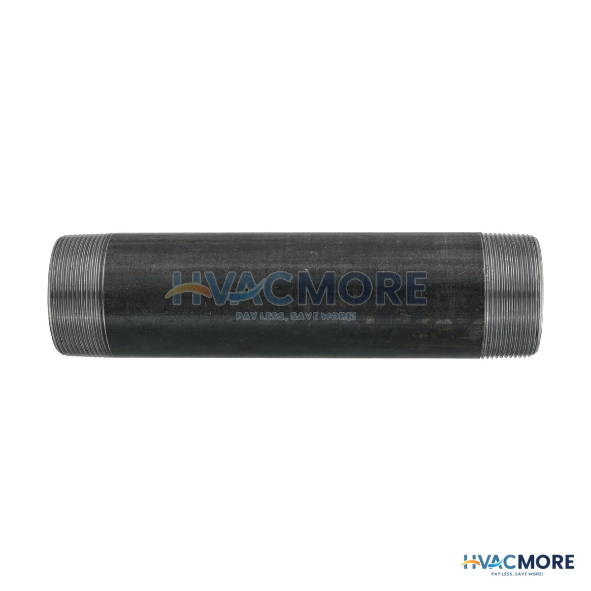 Everflow 2 in. x 9 in. Black Steel Nipple - NPBL2090
