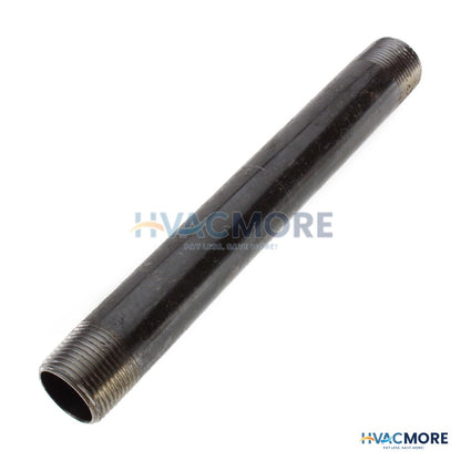 Everflow 3/4 in. x 8 in. Black Steel Nipple - NPBL3480