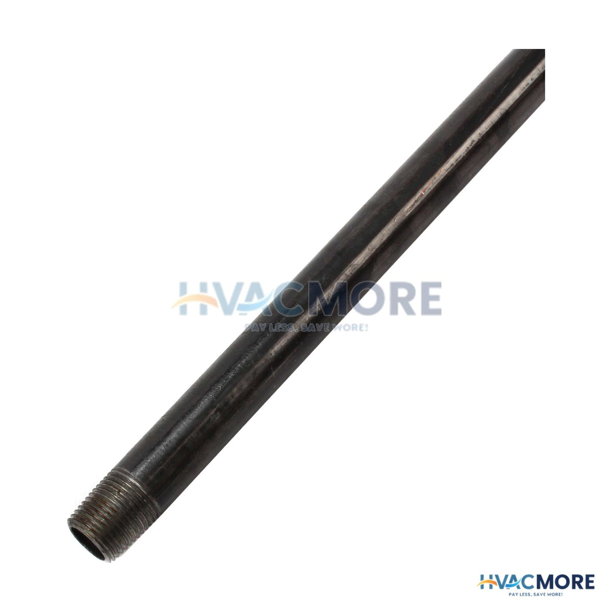 Everflow 1/2 in. x 60 in. Black Steel Pre-Cut Pipe, Threaded - PCBL1260