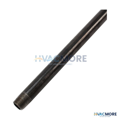 Everflow 1/2 in. x 60 in. Black Steel Pre-Cut Pipe, Threaded - PCBL1260