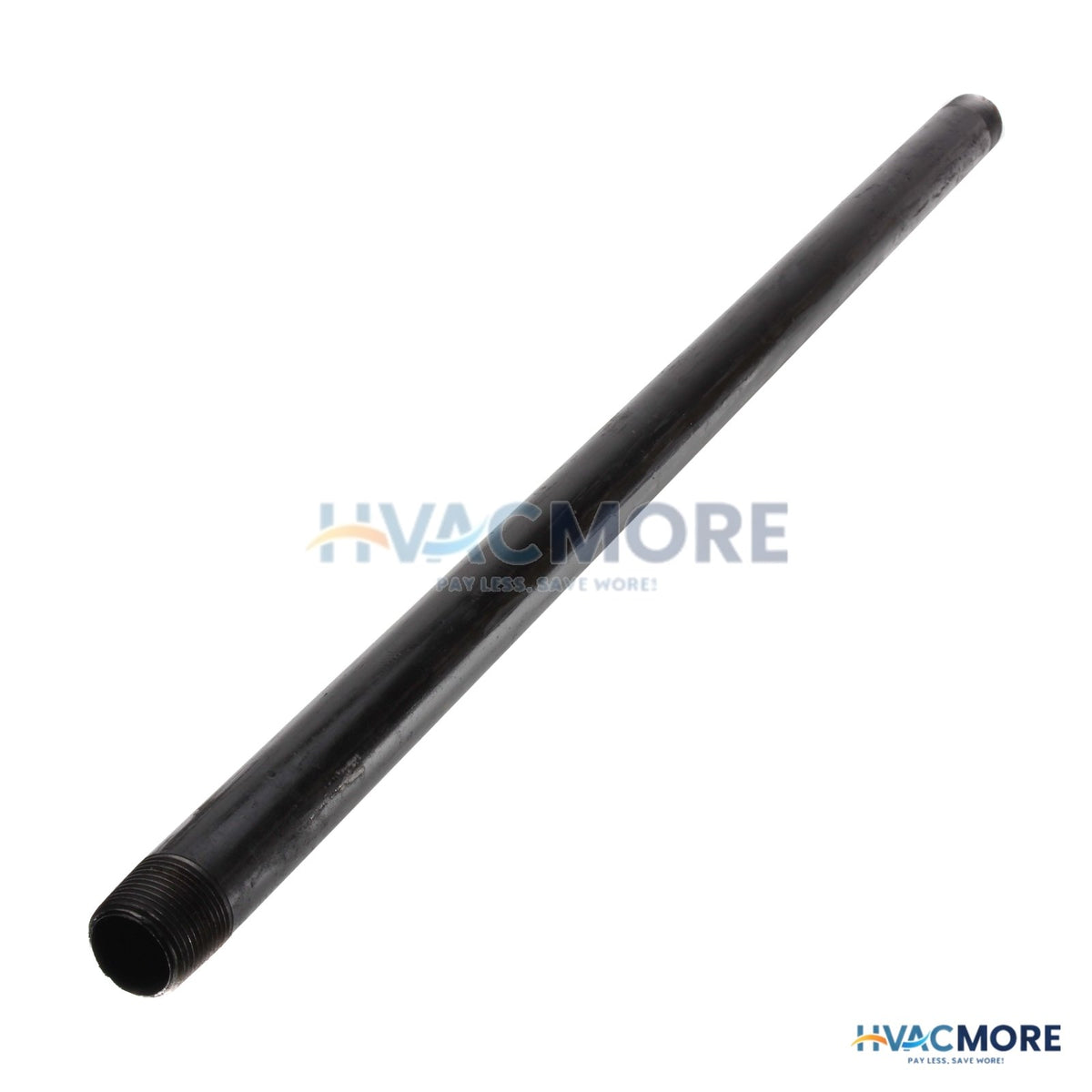 Everflow 3/4 in. x 24 in. Black Steel Pre-Cut Pipe, Threaded - PCBL3424