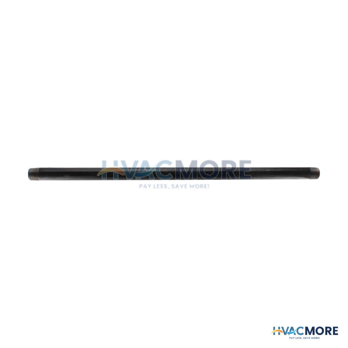Everflow 3/4 in. x 24 in. Black Steel Pre-Cut Pipe, Threaded - PCBL3424