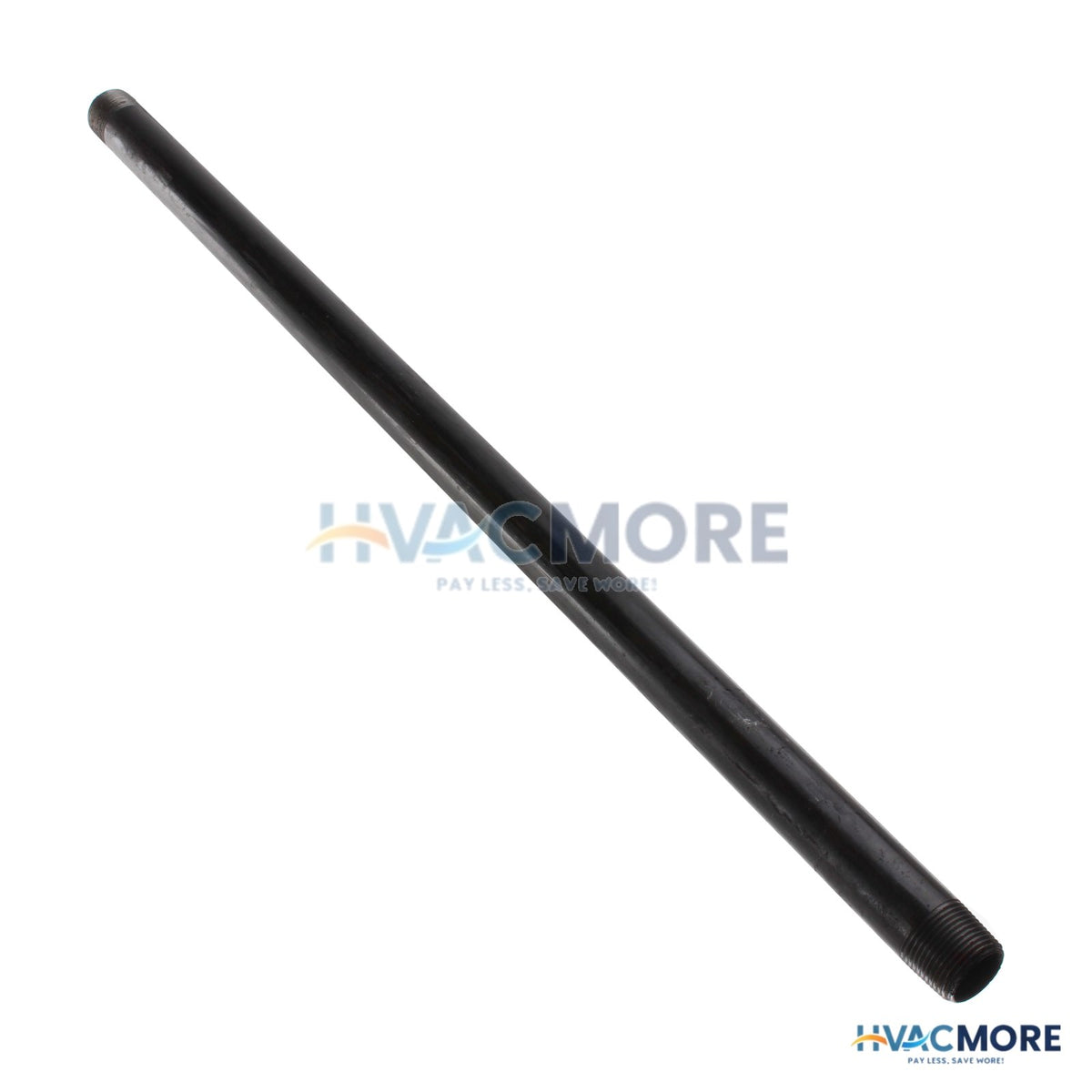 Everflow 3/4 in. x 24 in. Black Steel Pre-Cut Pipe, Threaded - PCBL3424
