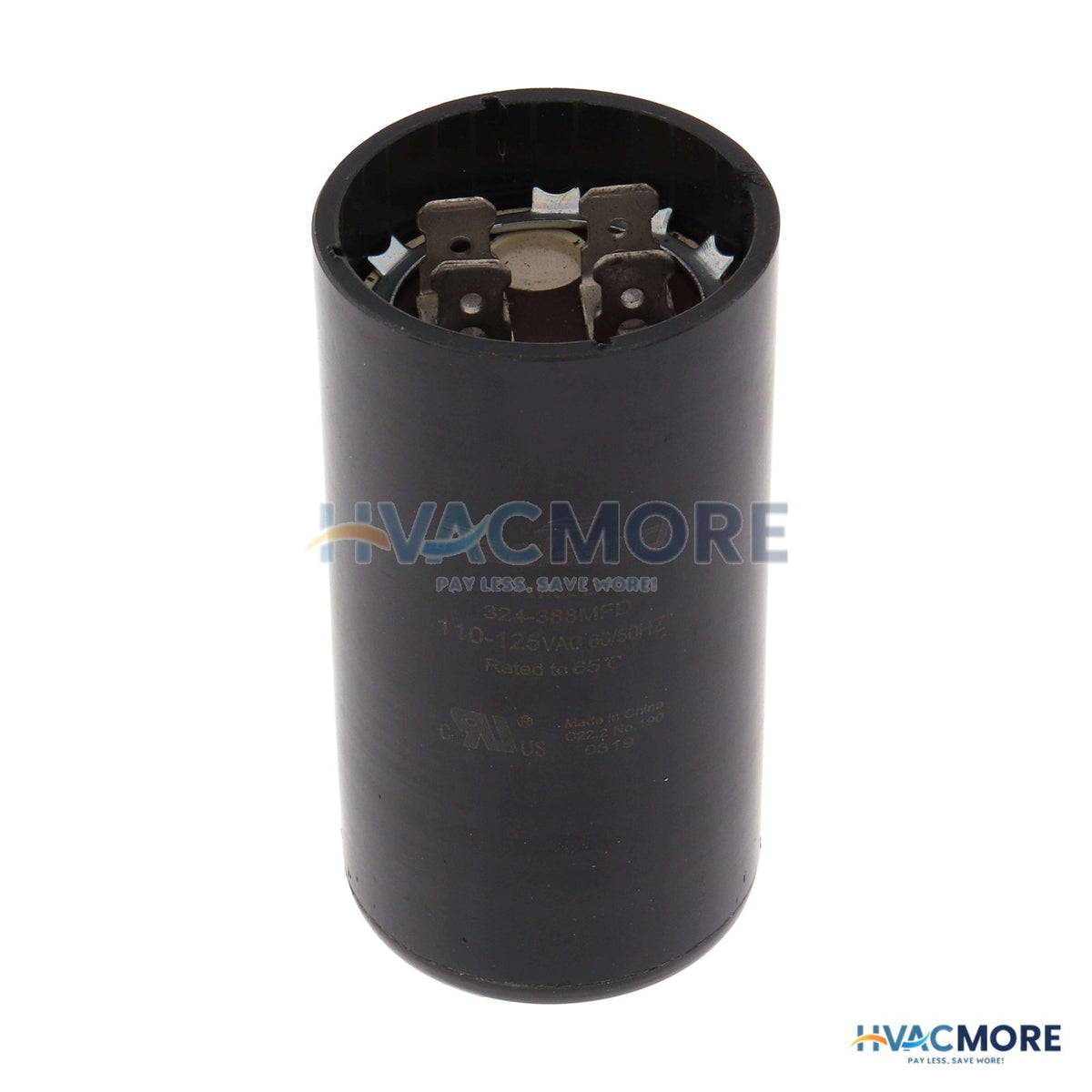 Packard Motor Start Capacitor, 324-388 MFD 110-125V - PMJ324