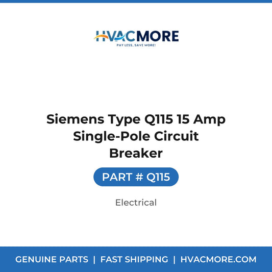 Siemens Type Q115 15 Amp Single-Pole Circuit Breaker - Q115