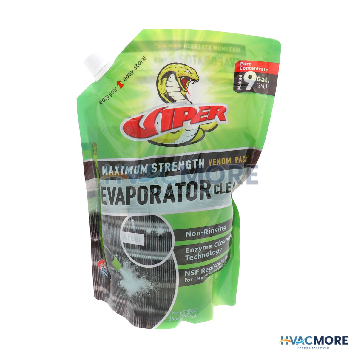 Refrigeration Technologies Viper Venom Pack Evaporator Cleaner, 36 oz. - RT320V