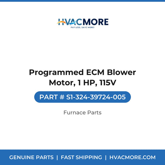 Programmed ECM Blower Motor, 1 HP, 115V - S1-324-39724-005