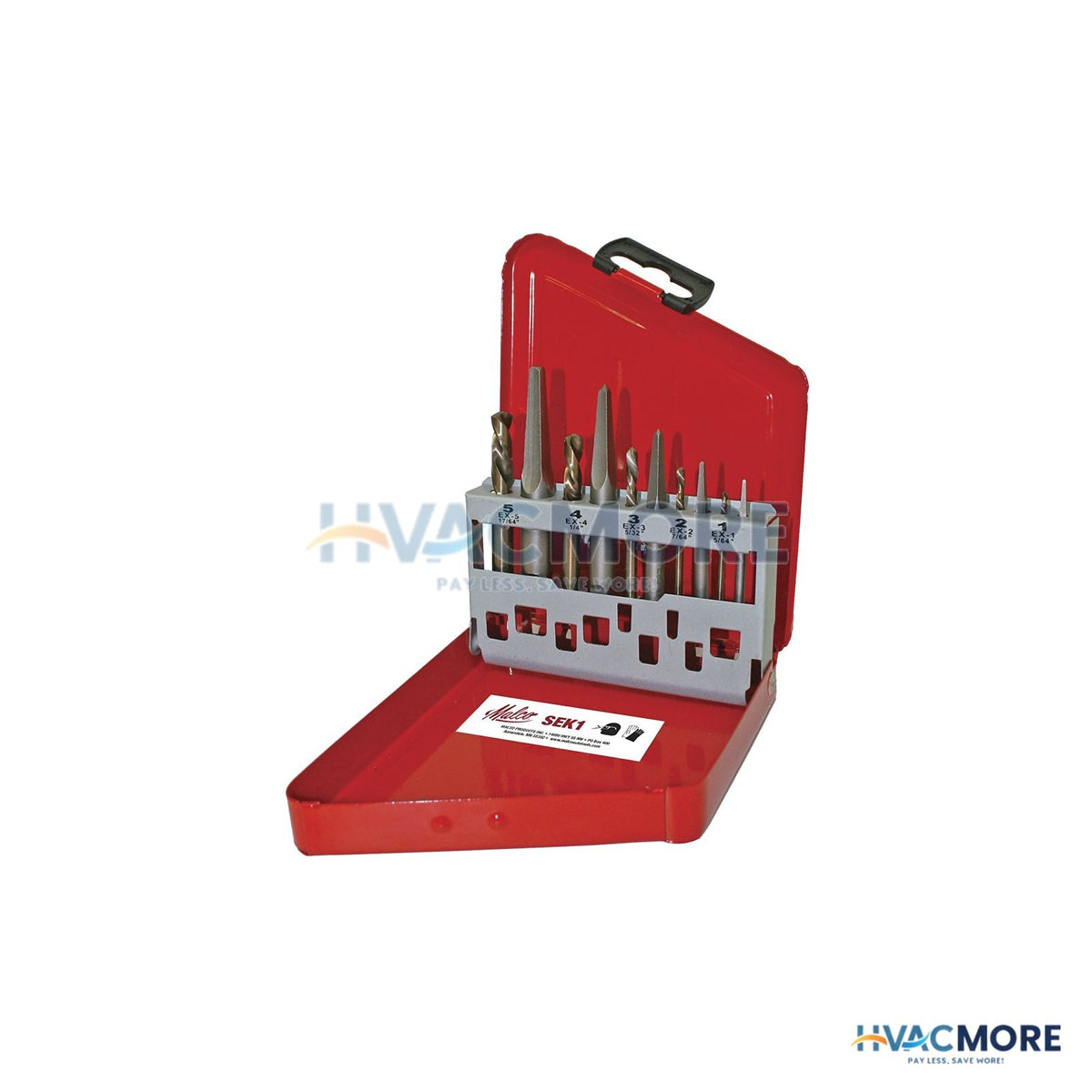 Malco SEK1 10-Piece Screw Extractor Kit - SEK1