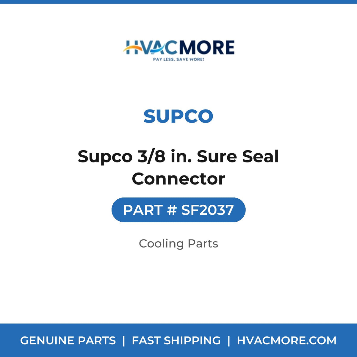 Supco 3/8 in. Sure Seal Connector - SF2037