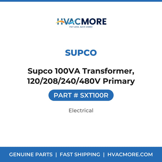 Supco 100VA Transformer, 120/208/240/480V Primary - SXT100R
