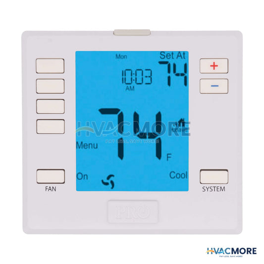 Pro1 IAQ T755S Programmable Thermostat, 3H/2C Heat Pump, 2H/2C Conventional - T755S