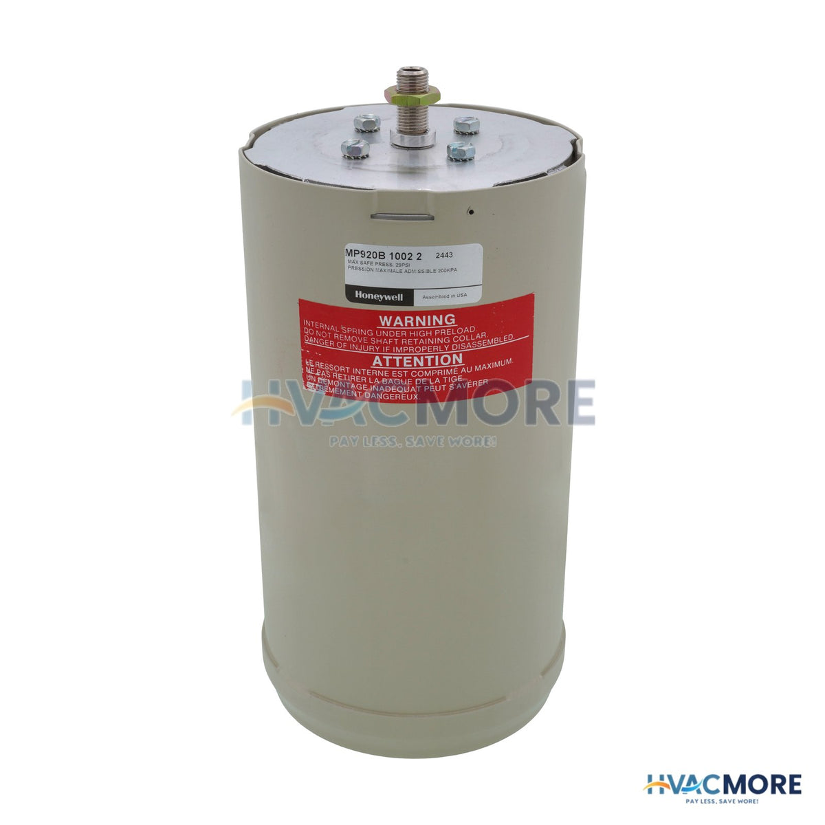 Honeywell High Force Damper Actuator W/ SR for Var. Volume Units (7.25 -13 PSI) MP920B1002