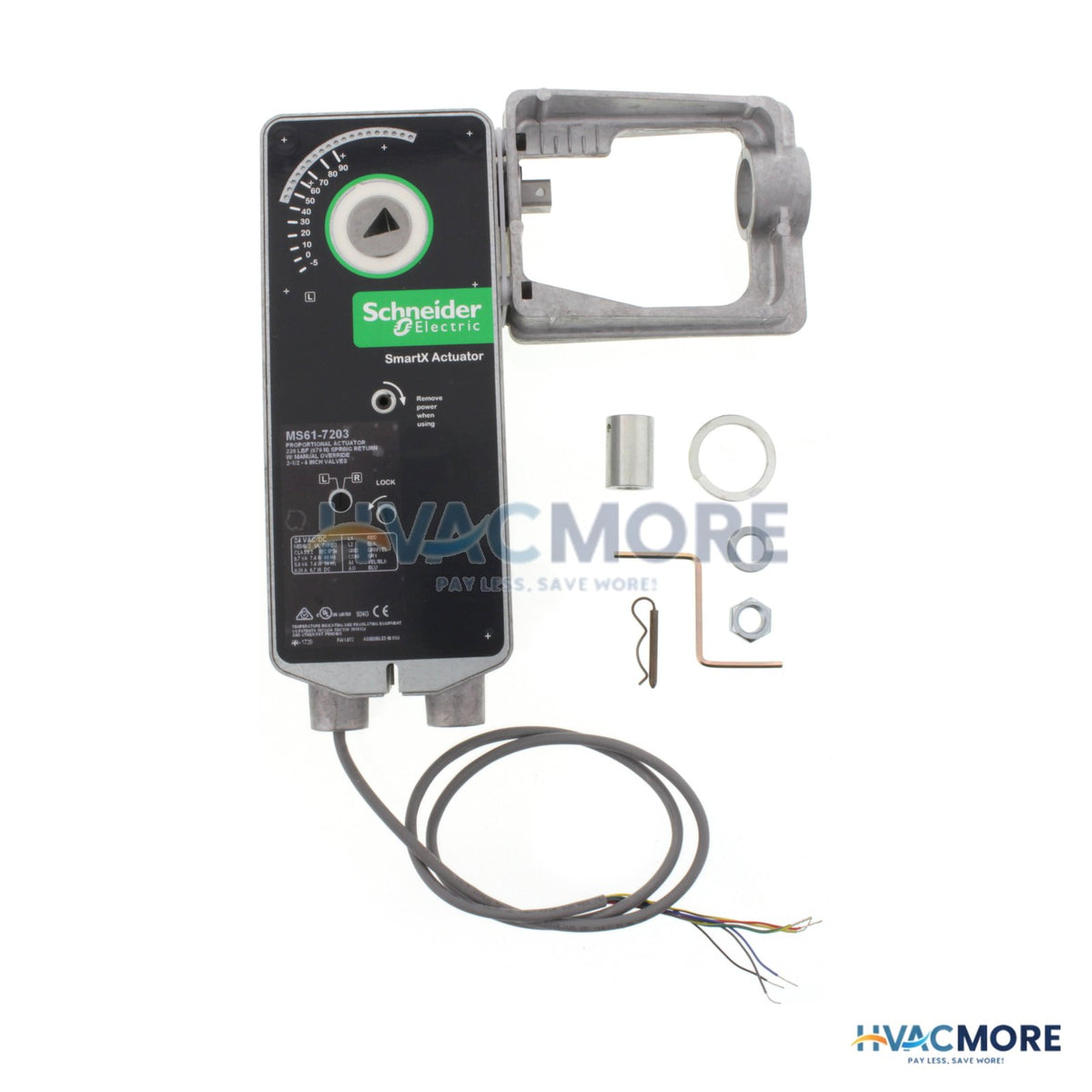 Barber Colman 220 lb-in Proportional Spring-Return Actuator (24V) MS61-7203