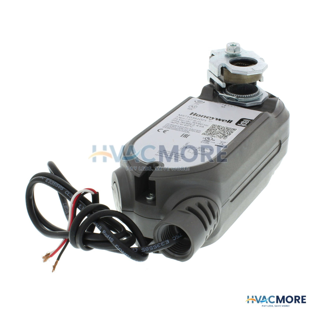 Honeywell 3 Nm Series Spring Return Direct Coupled Modulating Actuator W/ Feedback & Auxiliary Switches (27 lb-in) MS7103A2221