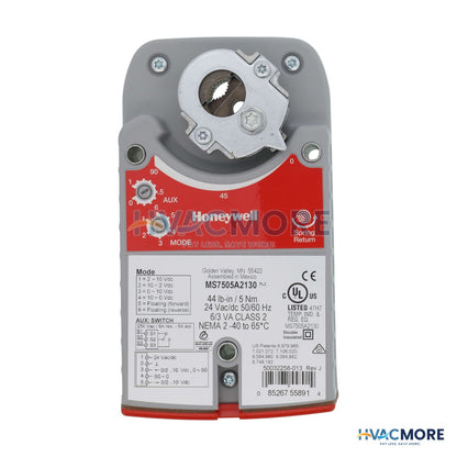 Honeywell Spring Return Direct Coupled Actuator MS7505A2130