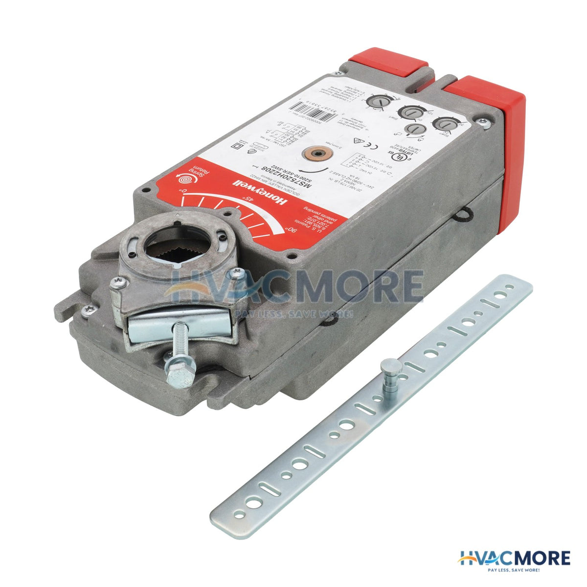 Honeywell Damper Actuator W/ Adjustable Zero & Span Voltage Input (175 lb-in) MS7520H2208