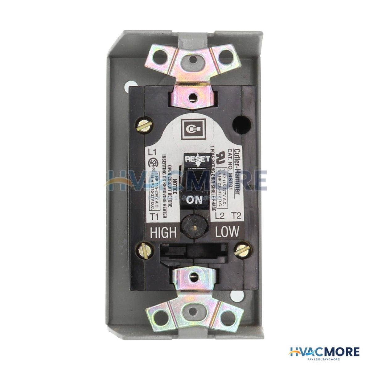 Eaton Toggle Switch Manual Motor Starter, 1P, 1PH, NEMA 1 MST01SN