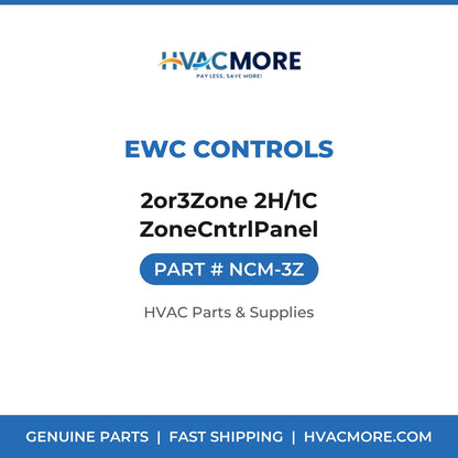 EWC Controls 2or3Zone 2H/1C ZoneCntrlPanel NCM-3Z
