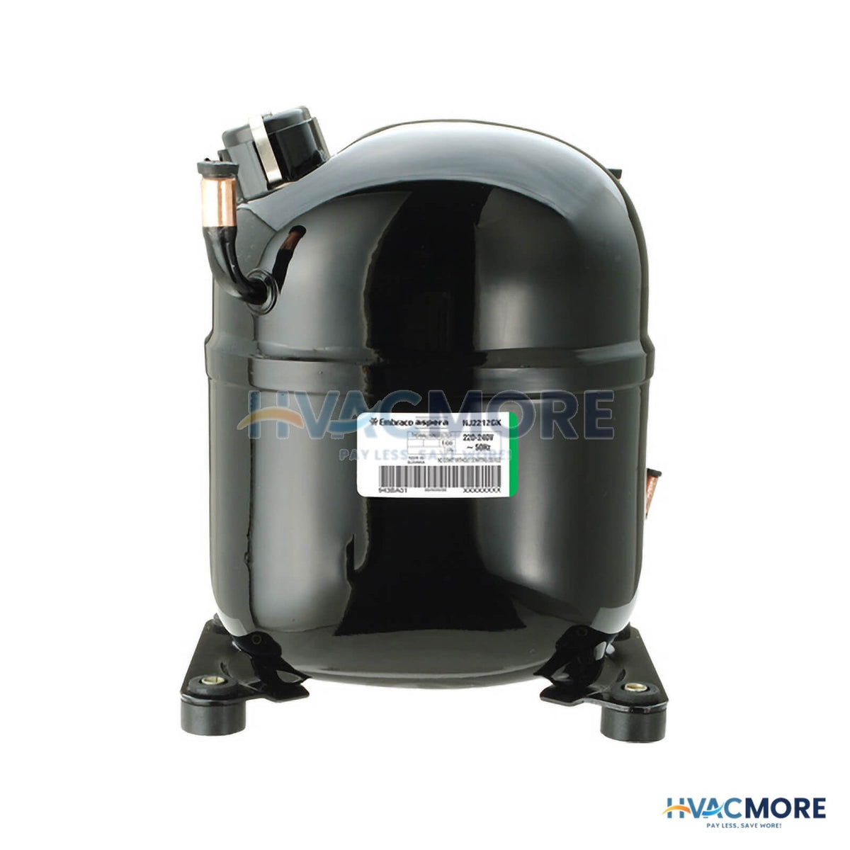 Embraco 4,500 BTU 1 PH Reciprocating Compressor, 1.25 Tons, R-404A (115V) NJ2192GK1