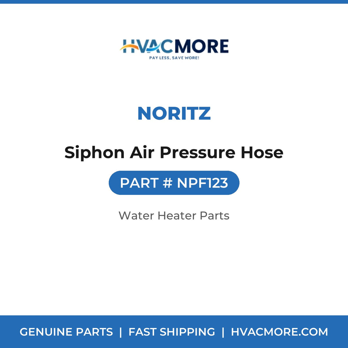Noritz Siphon Air Pressure Hose NPF123