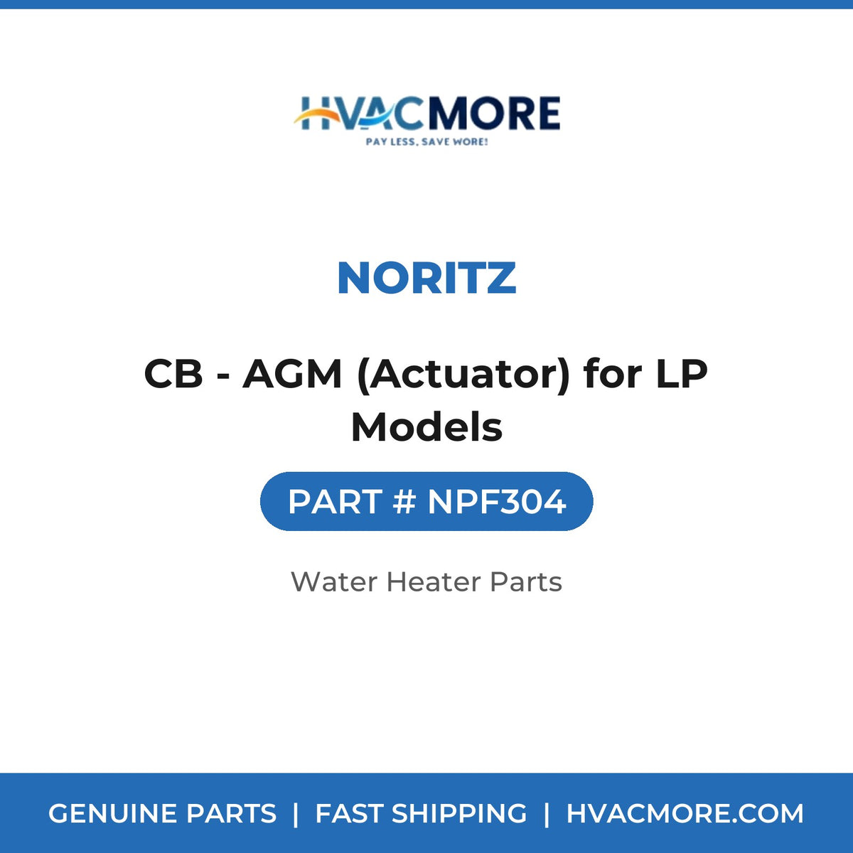 Noritz CB - AGM (Actuator) for LP Models NPF304