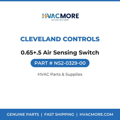 Cleveland Controls 0.65+.5 Air Sensing Switch NS2-0329-00