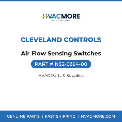 Cleveland Controls Air Flow Sensing Switches NS2-0364-00