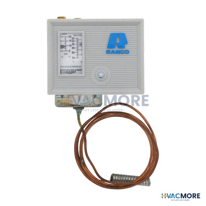 Ranco High Temp Refrigeration Control W/ 72" Remote Bulb Capillary (25° to 75°F) O10-1410