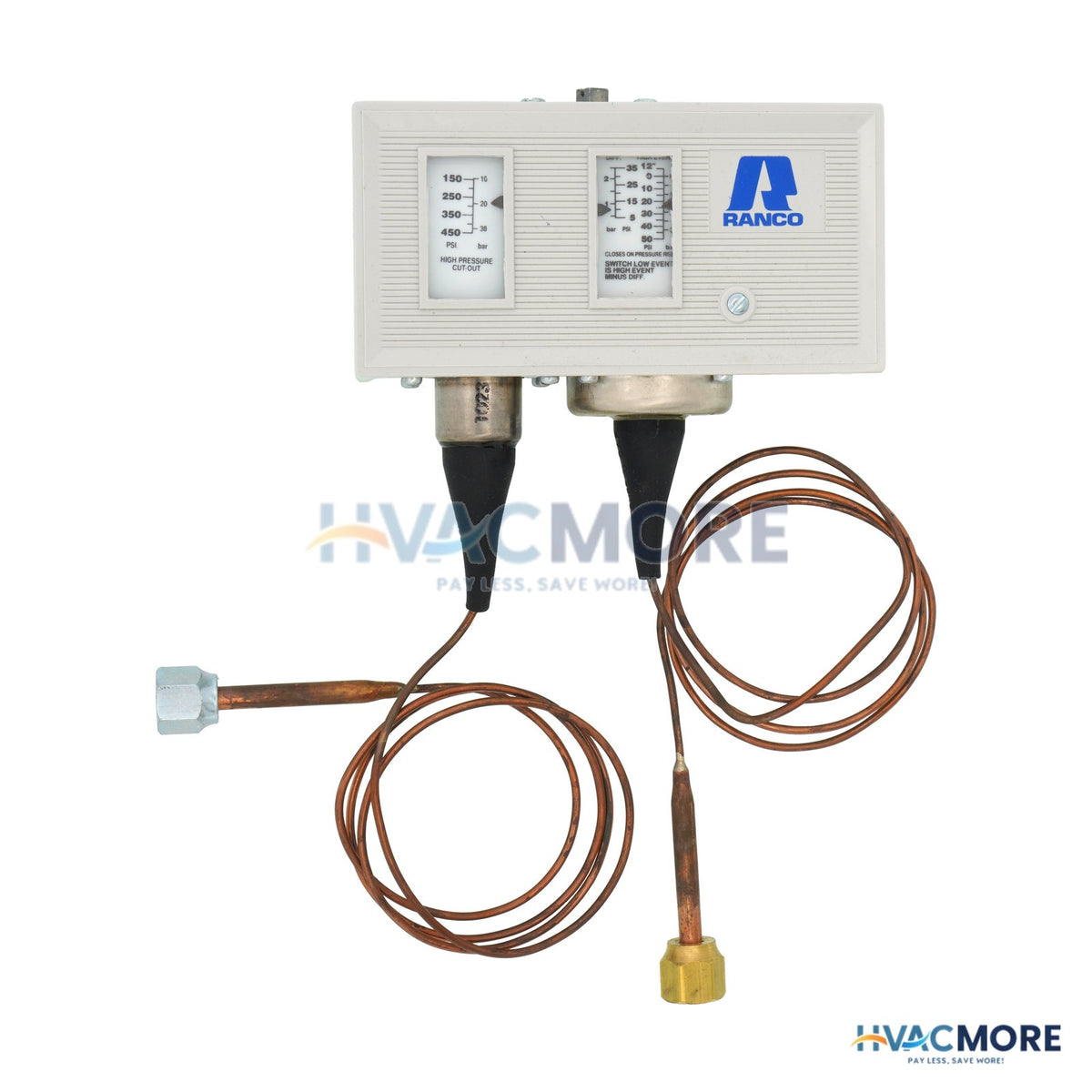 Ranco Dual Func. Refrigeration Press. Ctrl W/ 36" Cap. (150 to 450 Cut-Out PSI) O12-1502