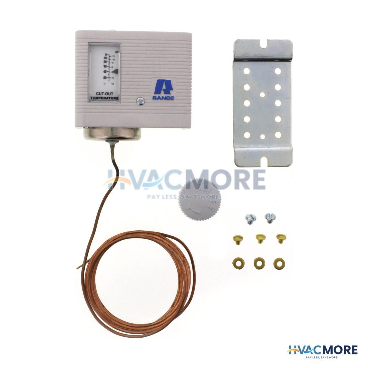 Ranco Medium Temperature Freeze Stat W/ 96" Capillary (0° to 55°F) O16-264