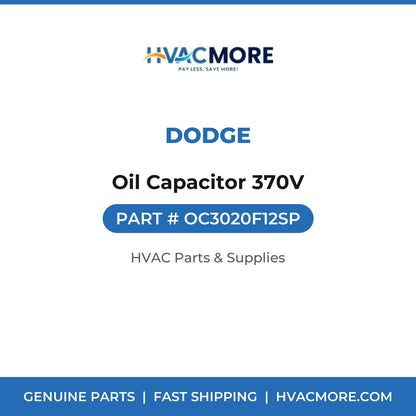 Dodge Oil Capacitor 370V OC3020F12SP