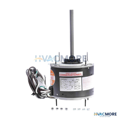 Century 5-5/8" HeatMaster Condenser Fan Motor - Deluxe Model (208-230V, 825 RPM, 1/8, 1/15 HP) ORM5484BF