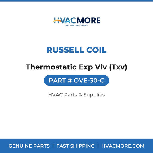 Russell Coil Thermostatic Exp Vlv (Txv) OVE-30-C