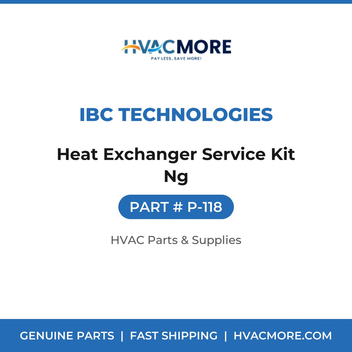 IBC Technologies Heat Exchanger Service Kit Ng P-118