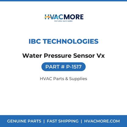 IBC Technologies Water Pressure Sensor Vx P-1517