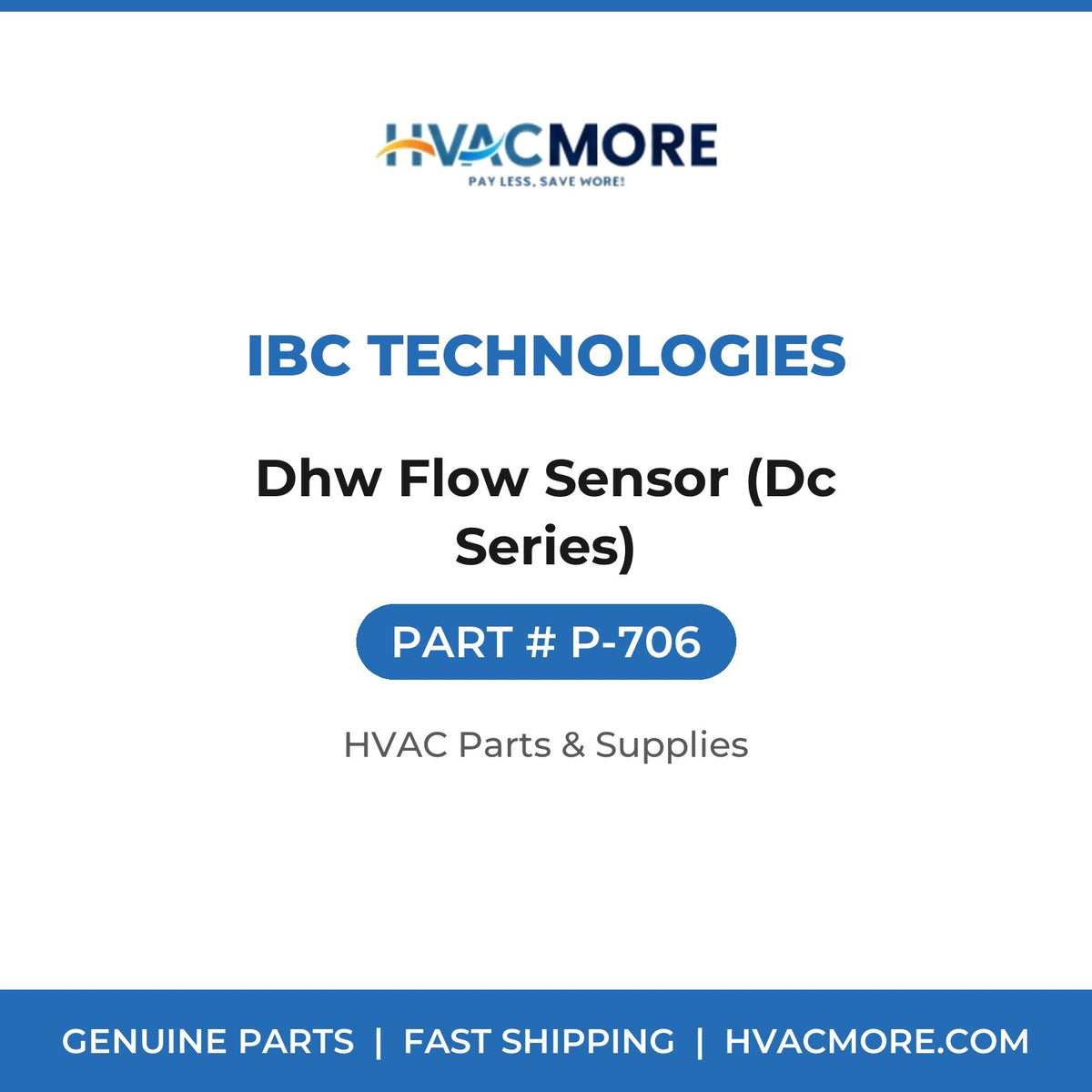 IBC Technologies Dhw Flow Sensor (Dc Series) P-706