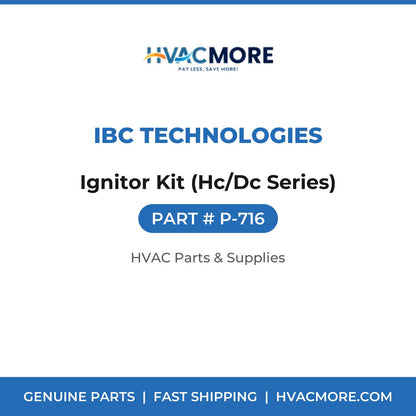 IBC Technologies Ignitor Kit (Hc/Dc Series) P-716
