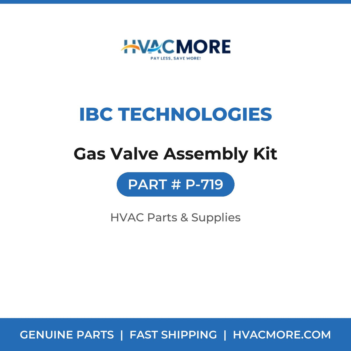 IBC Technologies Gas Valve Assembly Kit P-719