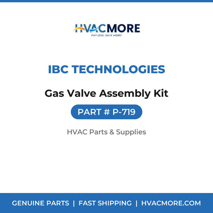 IBC Technologies Gas Valve Assembly Kit P-719