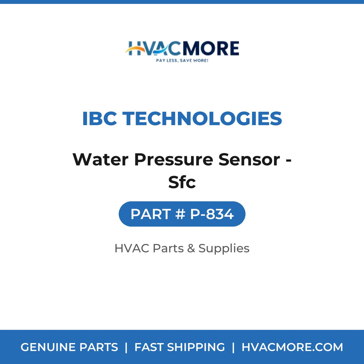 IBC Technologies Water Pressure Sensor - Sfc P-834