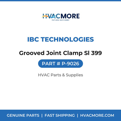 IBC Technologies Grooved Joint Clamp Sl 399 P-9026