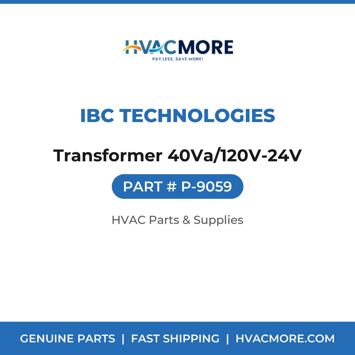 IBC Technologies Transformer 40Va/120V-24V P-9059