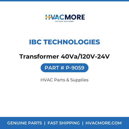 IBC Technologies Transformer 40Va/120V-24V P-9059