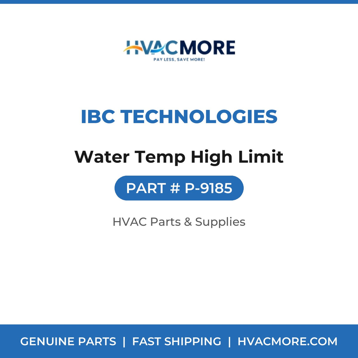 IBC Technologies Water Temp High Limit P-9185