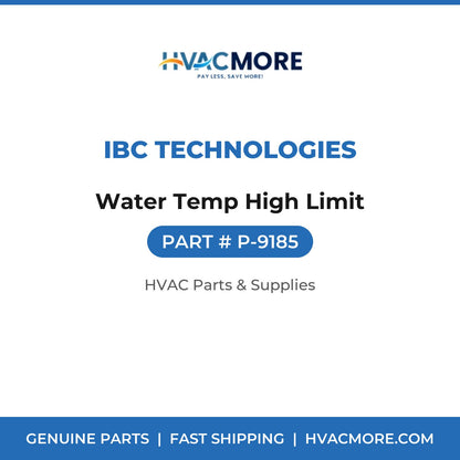 IBC Technologies Water Temp High Limit P-9185