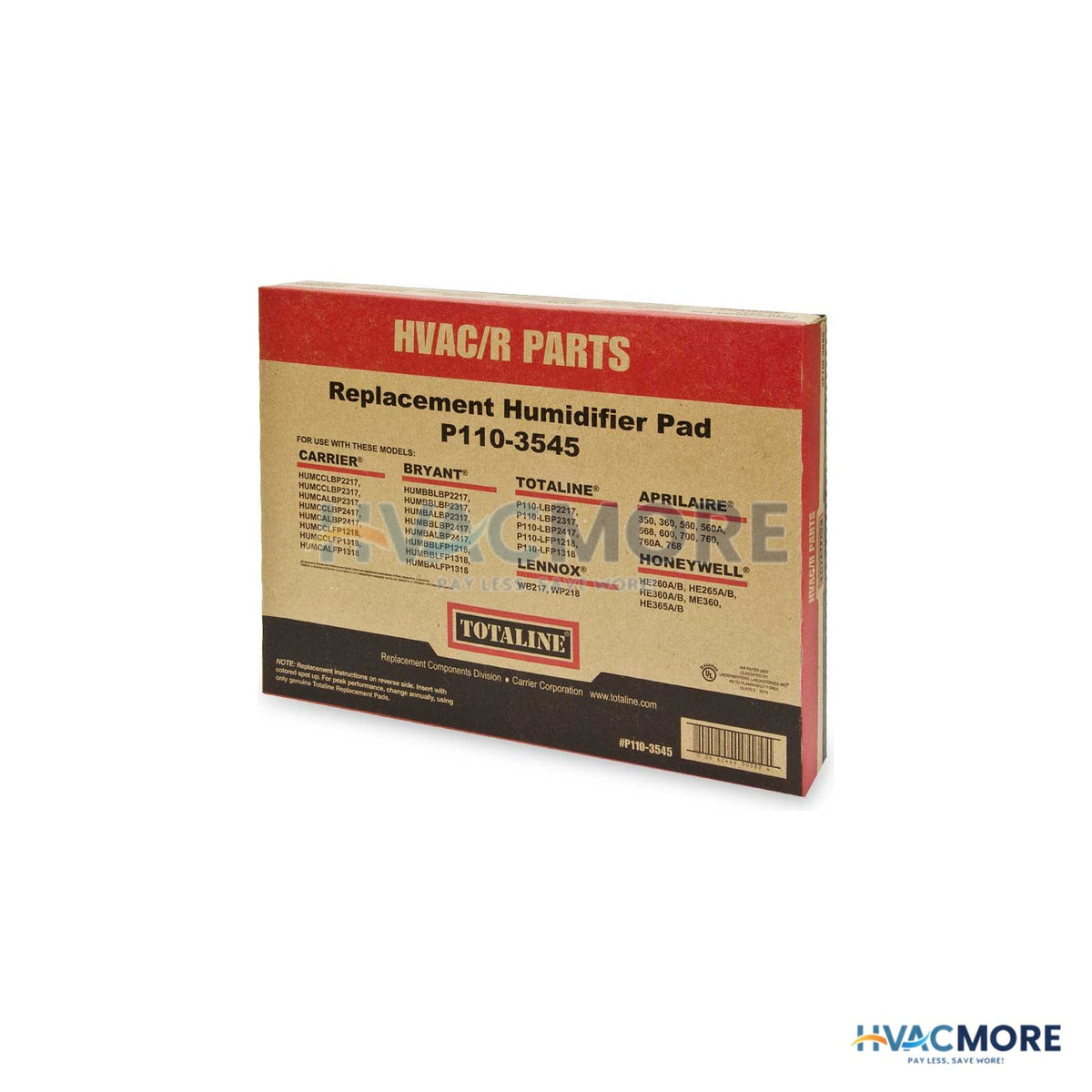 Carrier Humidifier Filter Pad P110-3545