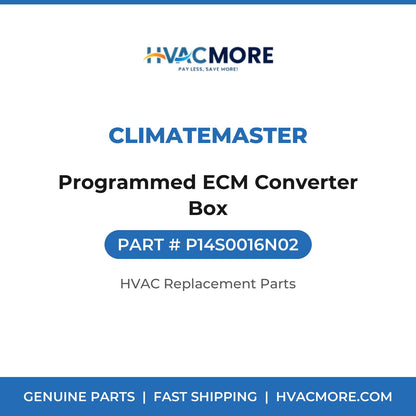 ClimateMaster Programmed ECM Converter Box P14S0016N02
