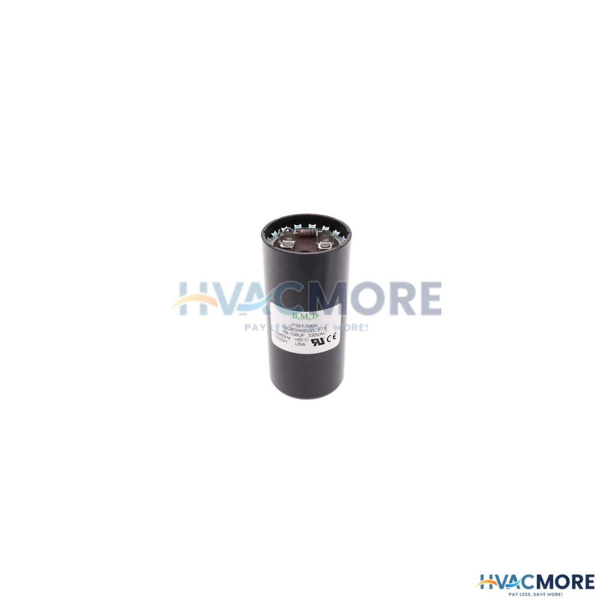 Carrier 330V Round Start Capacitor, 145-174 MFD P281-1460