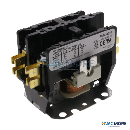 Carrier 2 Pole Contactor 24V 30Amp P282-0321