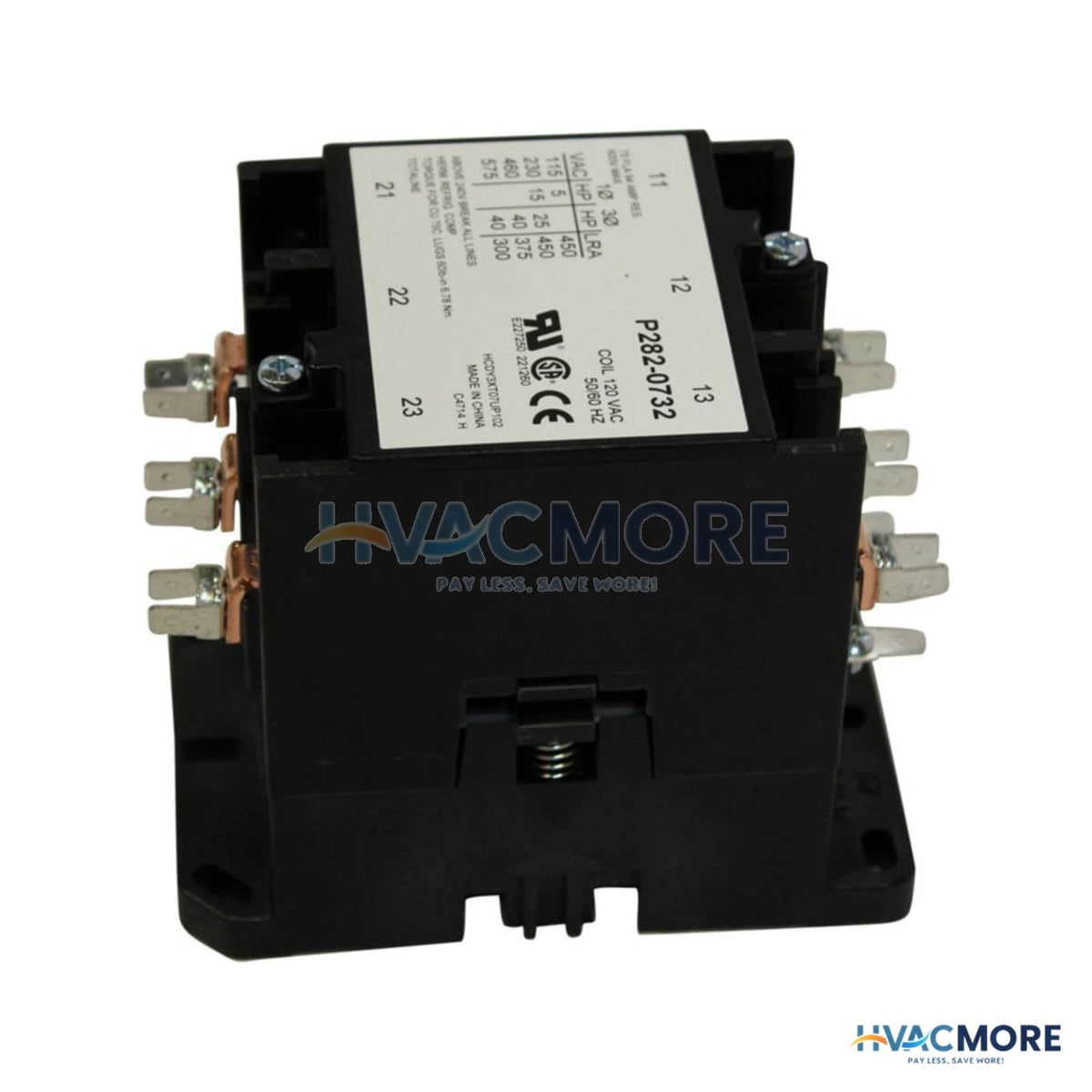 Carrier Cont 3P 75A 120V Screw Term P282-0732